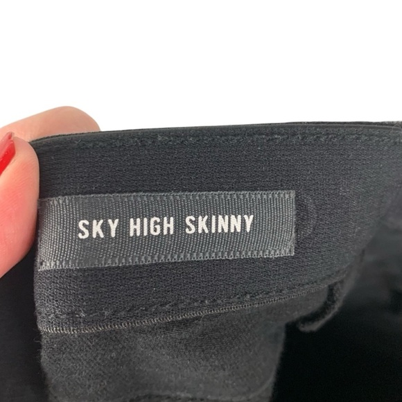 Torrid Black Distressed Sky High Skinny Jeans size 26 Short - Picture 3 of 9